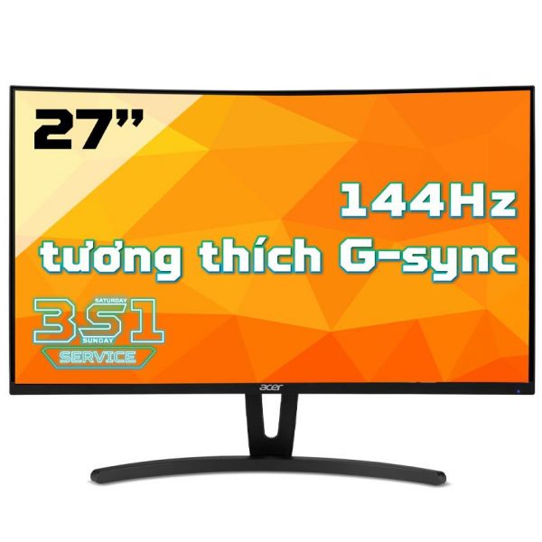 Màn hình Acer ED273A ( 27 inch / FHD / VA / 144Hz / 250 cd /m²/ VGA+DVI+HDMI/ 4ms/ AMD Freesync)